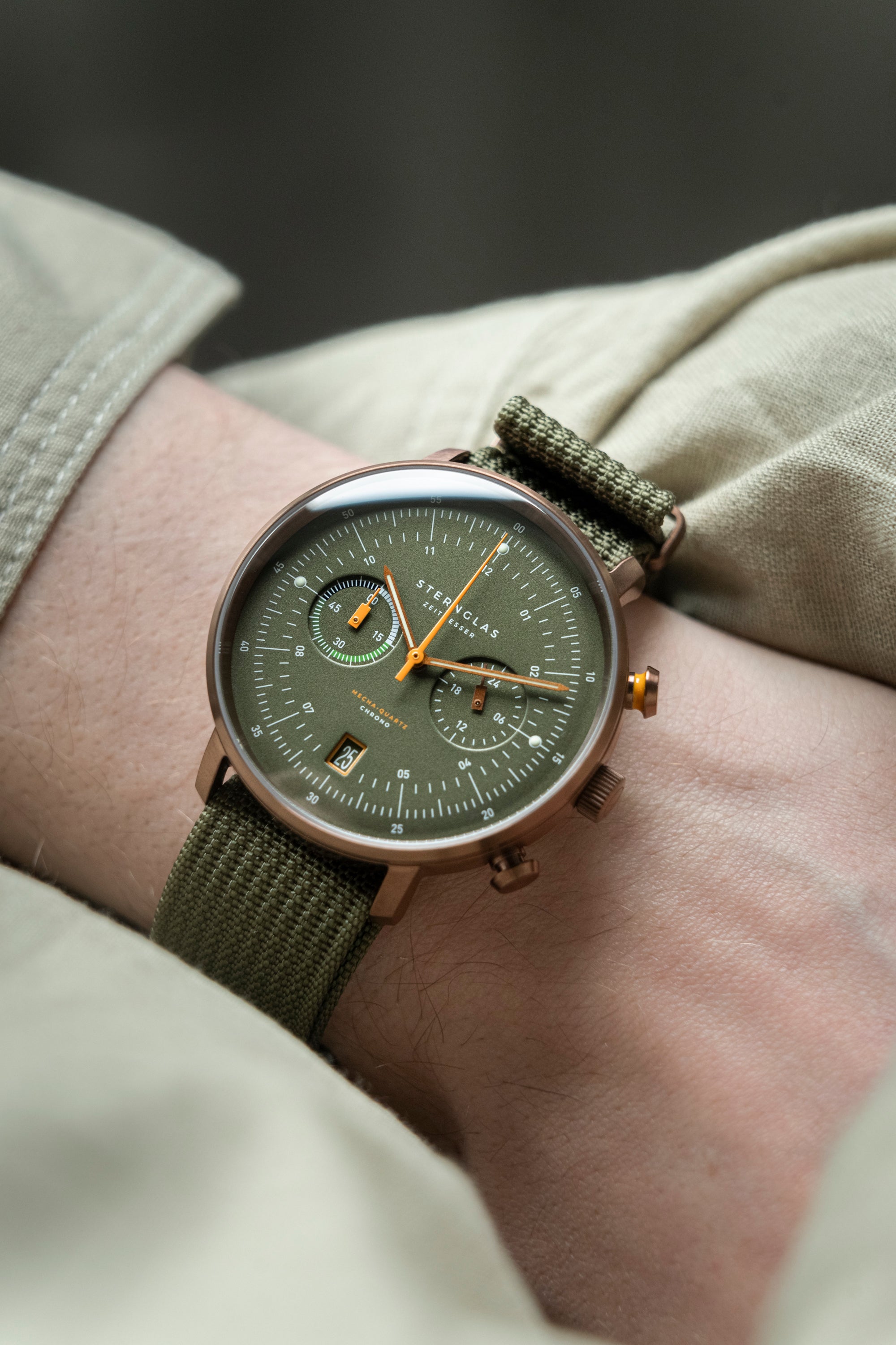 STERNGLAS - Hamburg Chrono dunkelgrün