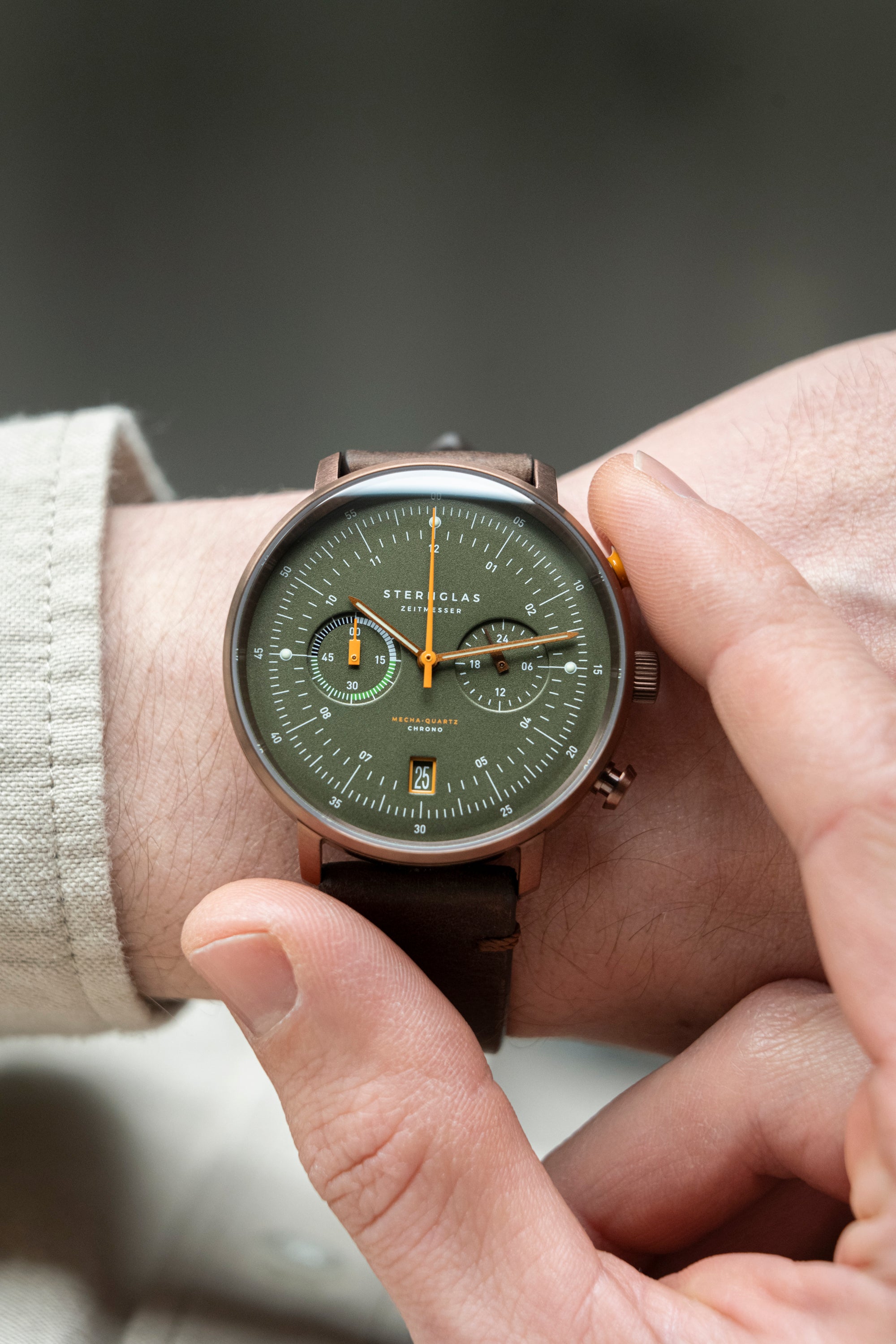 STERNGLAS - Hamburg Chrono dunkelgrün