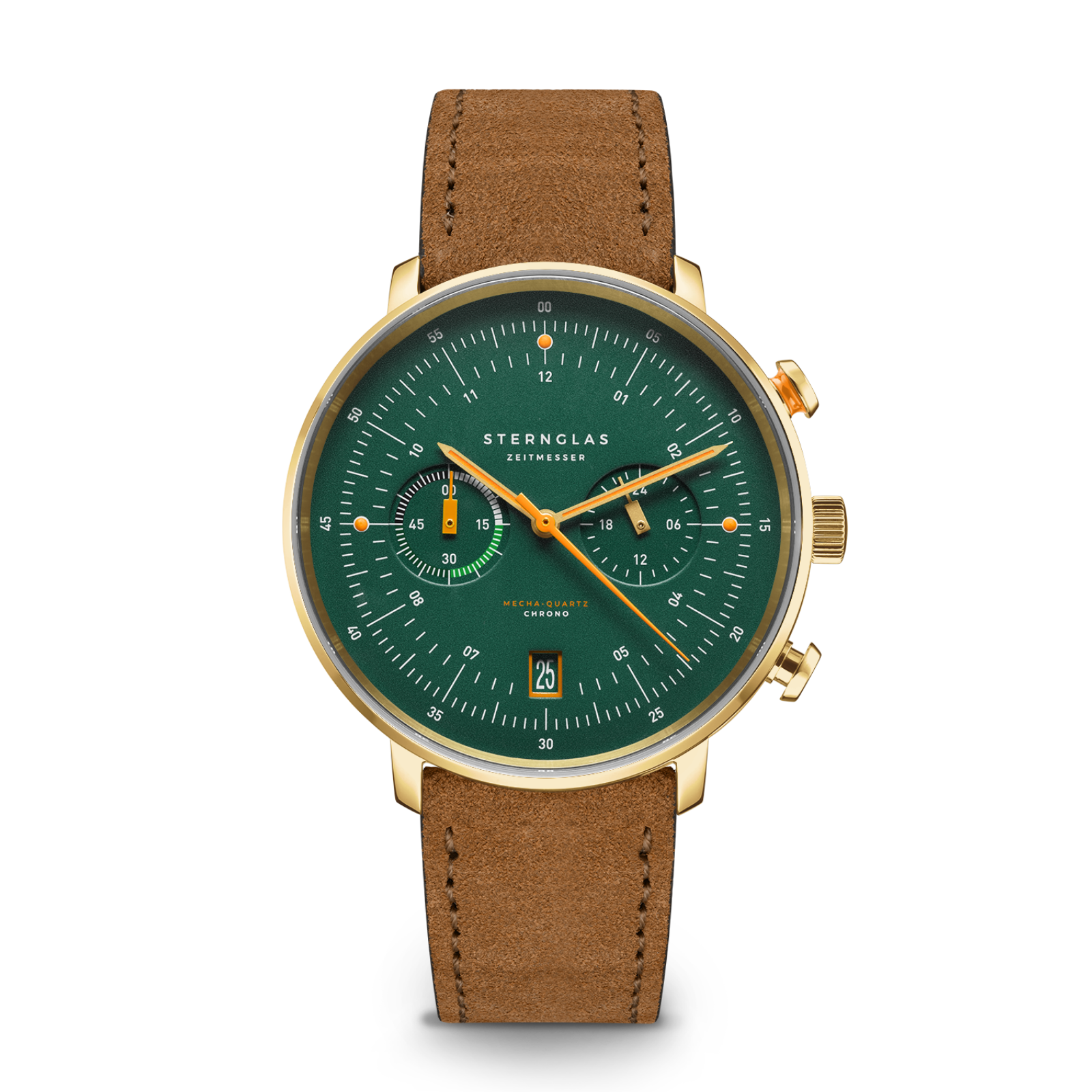 STERNGLAS - Hamburg Chrono Wildleder dunkelgrün