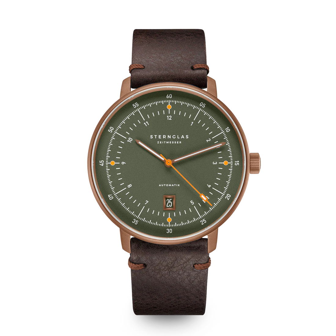 STERNGLAS - Hamburg PRO 42mm Automatic Vintage Mokka