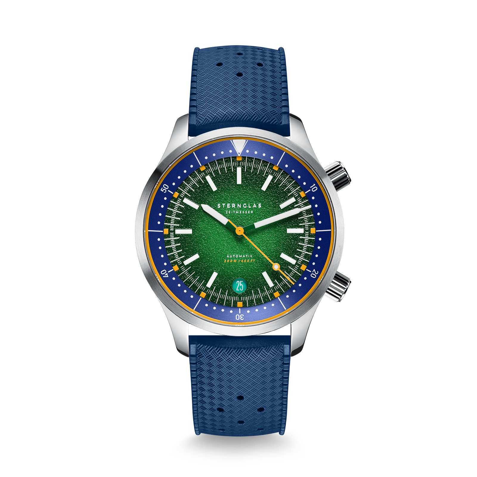 STERNGLAS - Merion grün-orange + Zusatzband - Juwelier Donkel