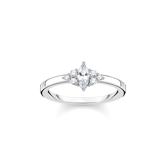 THOMAS SABO - Ring Vintage mit weißen Steinen in Silber