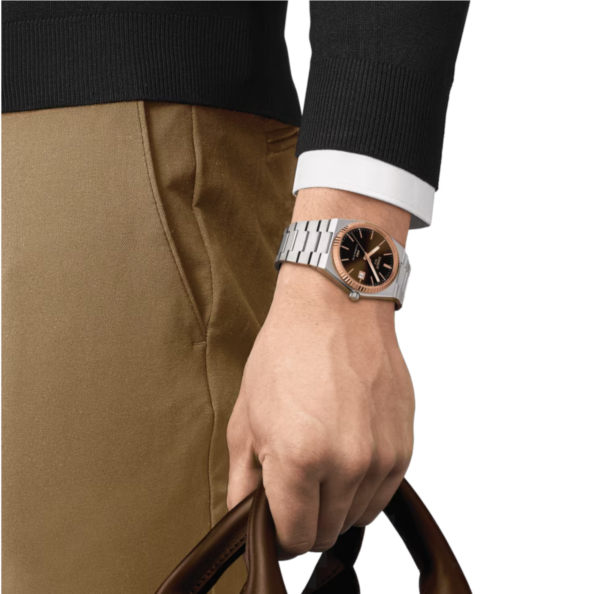 TISSOT - PRX Powermatic 80 Stahl & 18K Goldlünette