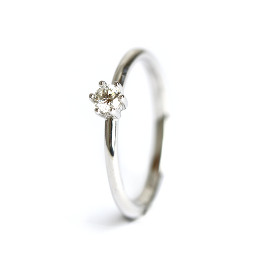 WILHELM MÜLLER - Verlobungsring Weißgold mit Brillant 0,5ct