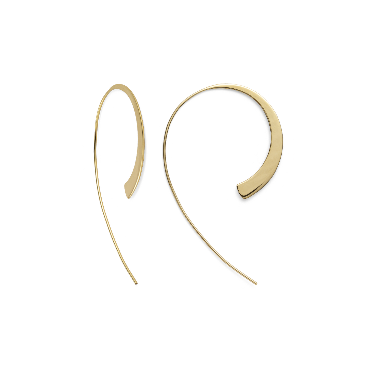 BASTIAN INVERUN - Ohrhänger Modern Swing in Silber vergoldet