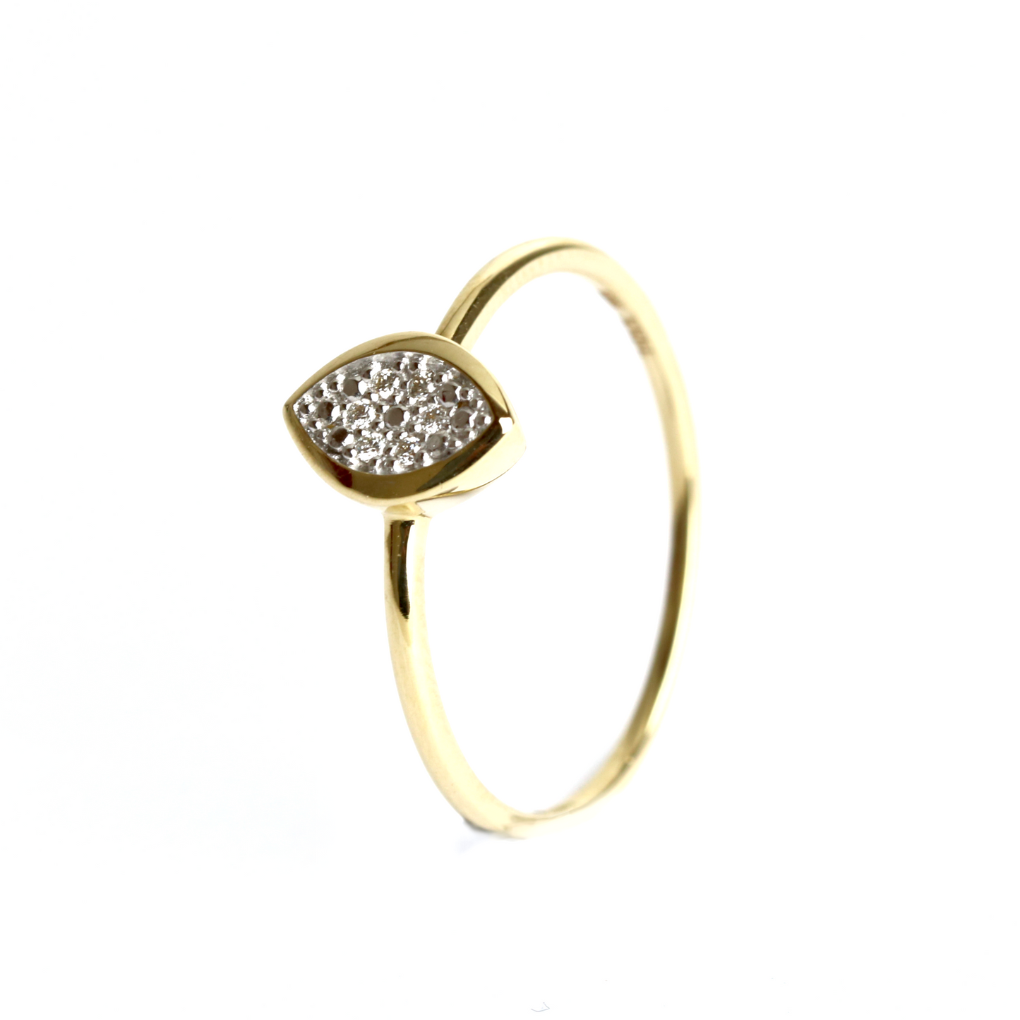 WILHELM MÜLLER - Ring Ovale mit Diamant Mehrsteiner Gelbgold
