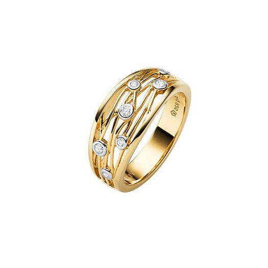 VIVENTY - Ring in Silber vergoldet mit Zirkonia