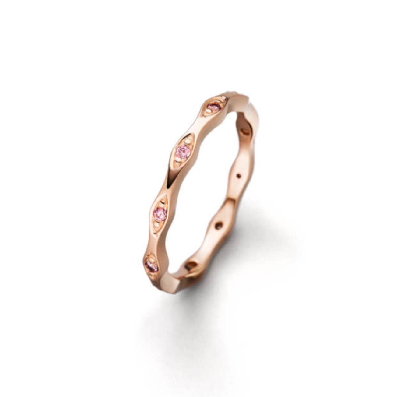 VIVENTY - Ring in Silber rose vergoldet mit Zirkonia