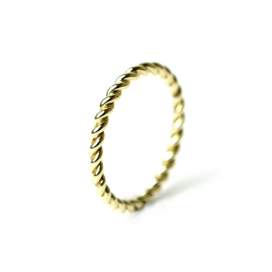 AUGUST GERSTNER - Ring in Gold mit Kordelform