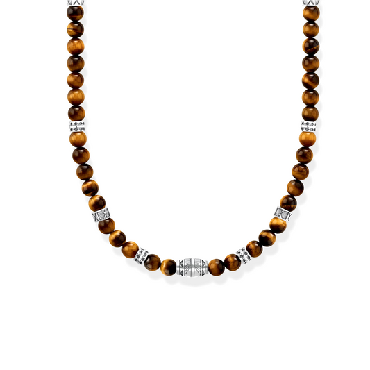 THOMAS SABO - Kette mit Tigerauge-Beads Silber