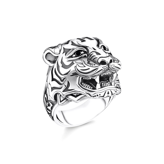 THOMAS SABO - Ring mit Tigermotiv silber