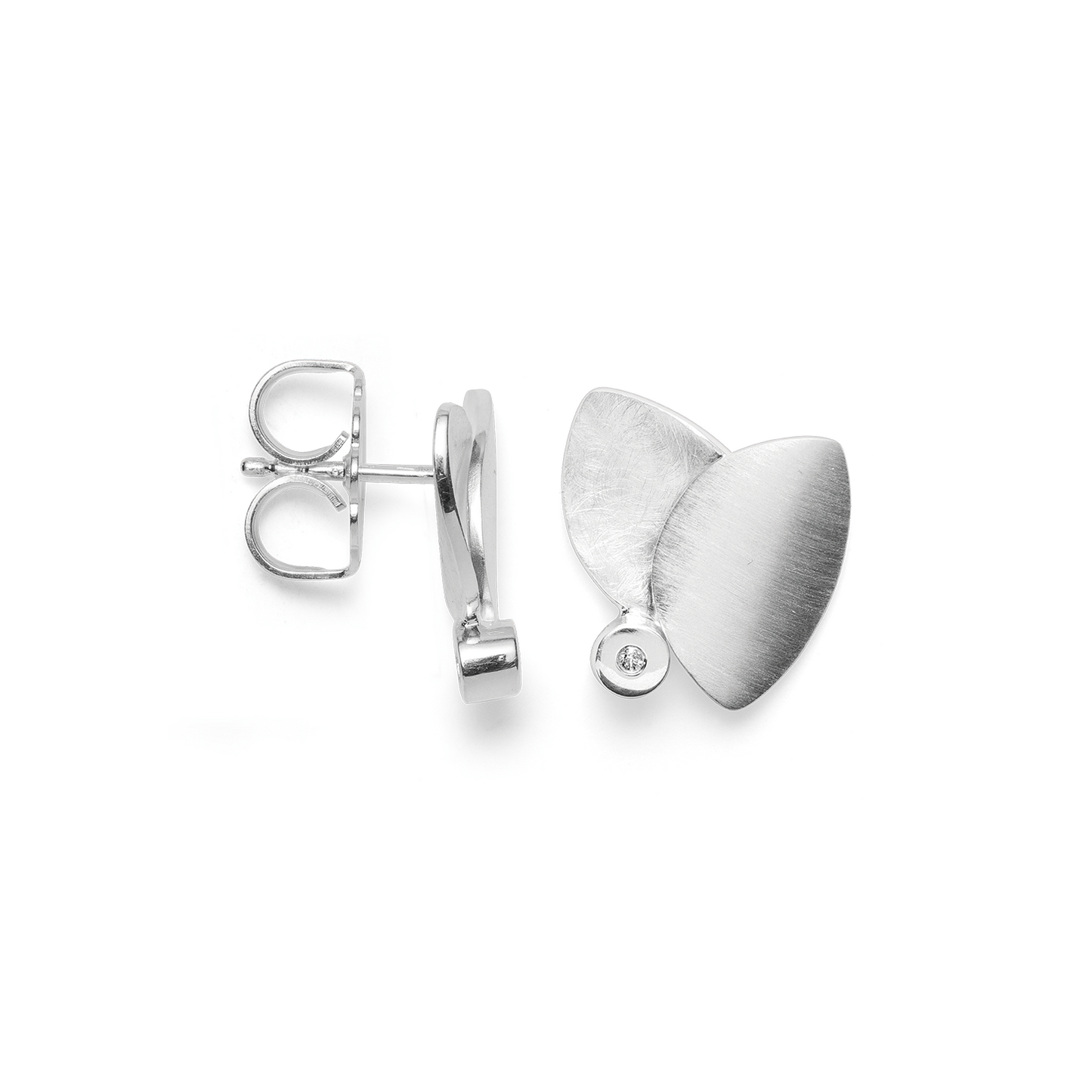 BASTIAN INVERUN -  Ohrstecker in Silber mit Sinnlich-feminines Diamant-Design