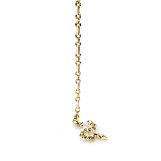 WILHELM MÜLLER - Halskette in Gold mit weißem Emaille