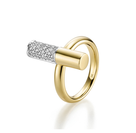 WILHELM MÜLLER - Ring in Bicolor Gold mit Brillanten