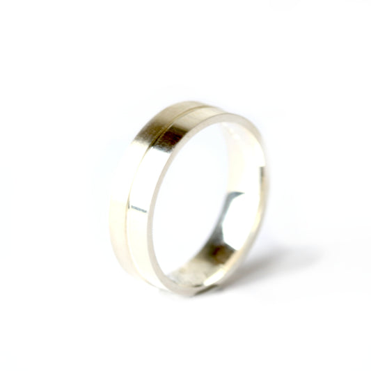 FRÖHLICH - Ring in Silber poliert und teilweise mattiert