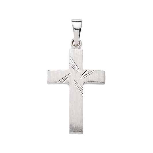 FRÖHLICH - Kreuz Anhänger in Silber mit Zirkonia