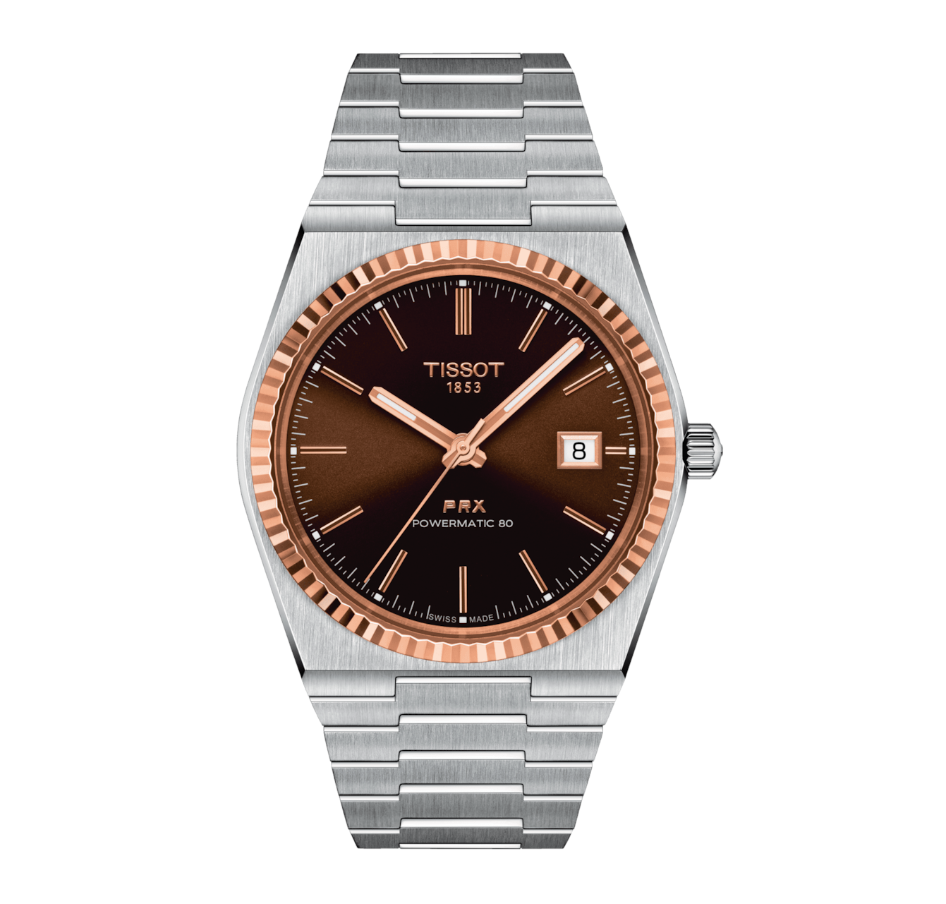 TISSOT - PRX Powermatic 80 Stahl & 18K Goldlünette