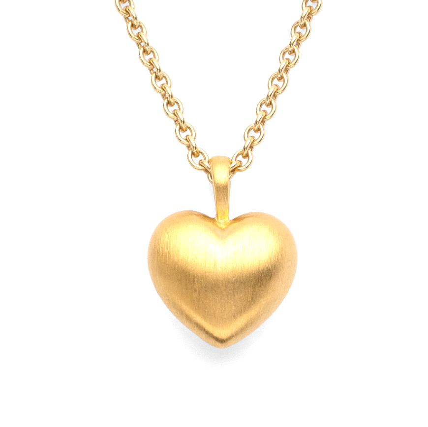 BASTIAN INVERUN - Anhänger Full of Love Herz in Silber vergoldet