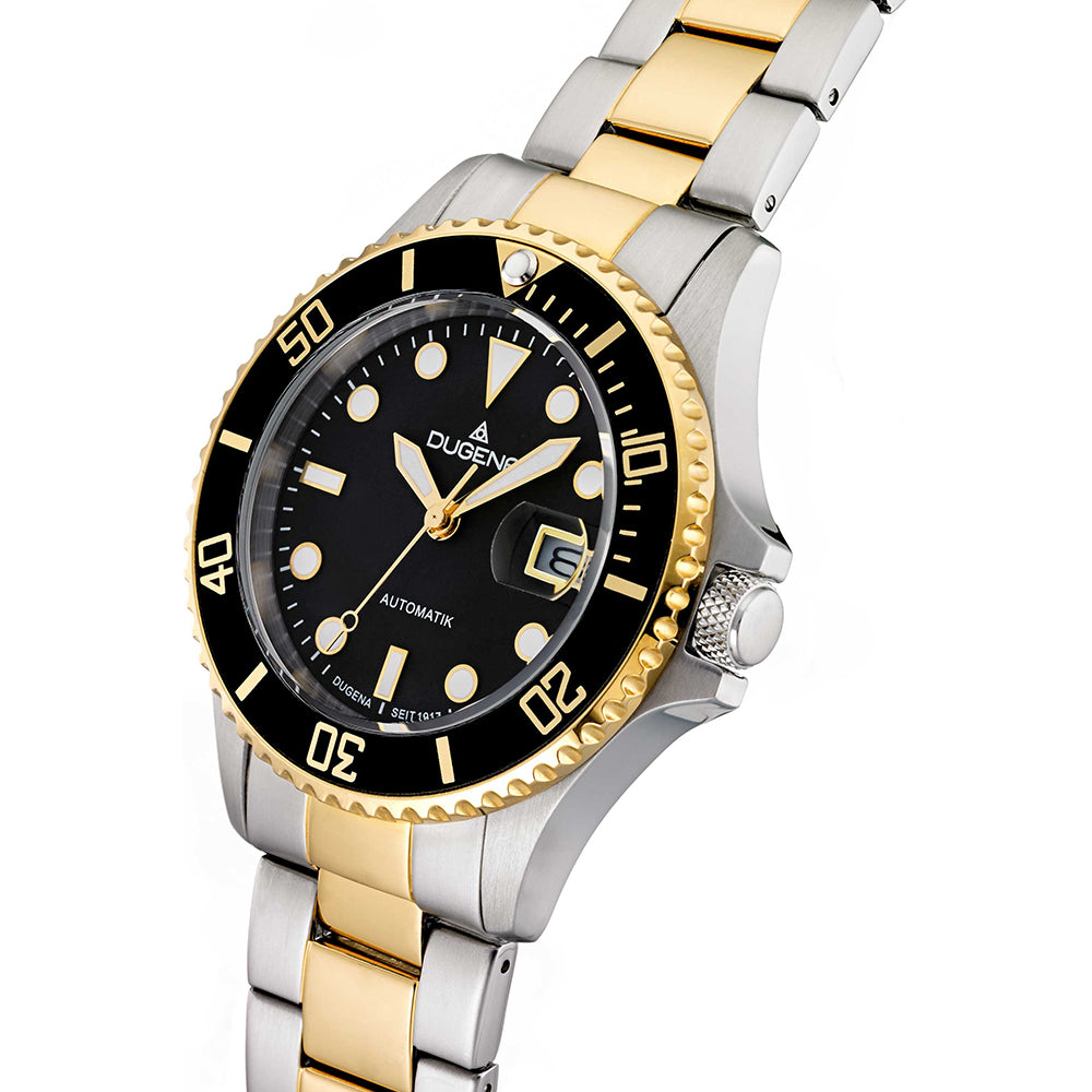 DUGENA - Diver Automatik Schwarz Bicolor - Juwelier Donkel