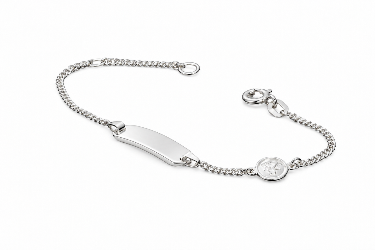WILHELM MÜLLER - Identarmband Schutzengel Silber