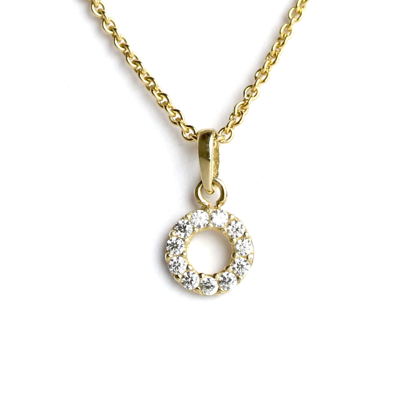 FRÖHLICH- Anhänger in Gold mit Zirkonia