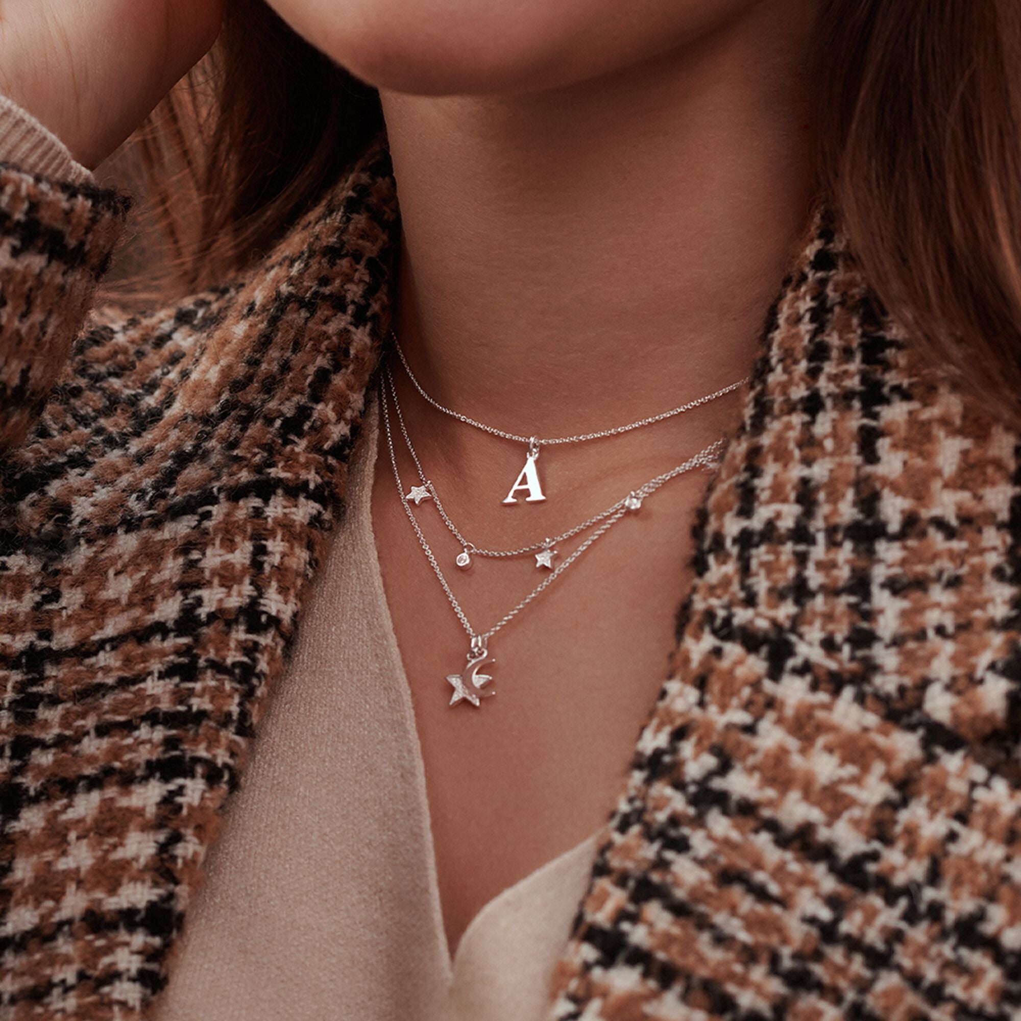 THOMAS SABO -  Halskette mit Sternen in silber