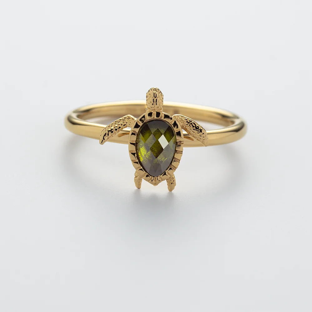 PAUL HEWITT - Ring Turtle in Edelstahl vergoldet